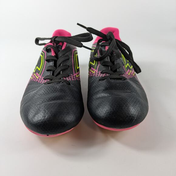 Girls Soccer Cleats Size 3.5 Lotto Forza Elite 3 JR Neon Pink Yellow 80s Bright - Picture 2 of 10